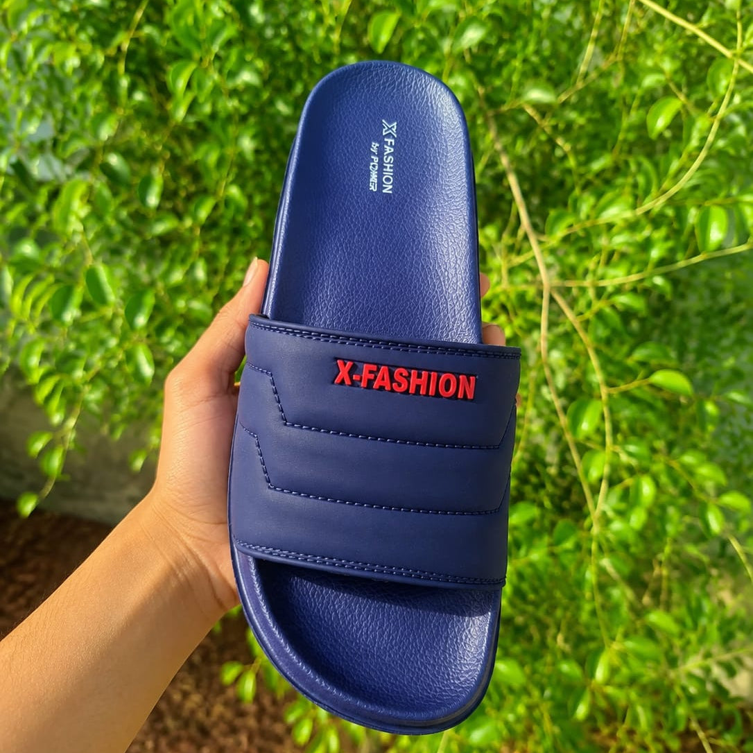 Men's Fashion Brand Slippers, Ultra Soft Anti-Slip Wear-Resistant Sandals, Casual Indoor Outdoor Eva Sole, Beach Slip-On Shoes