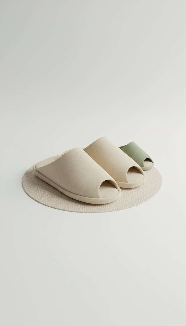 Men's Open-Back Slipper with Cushioned Sole